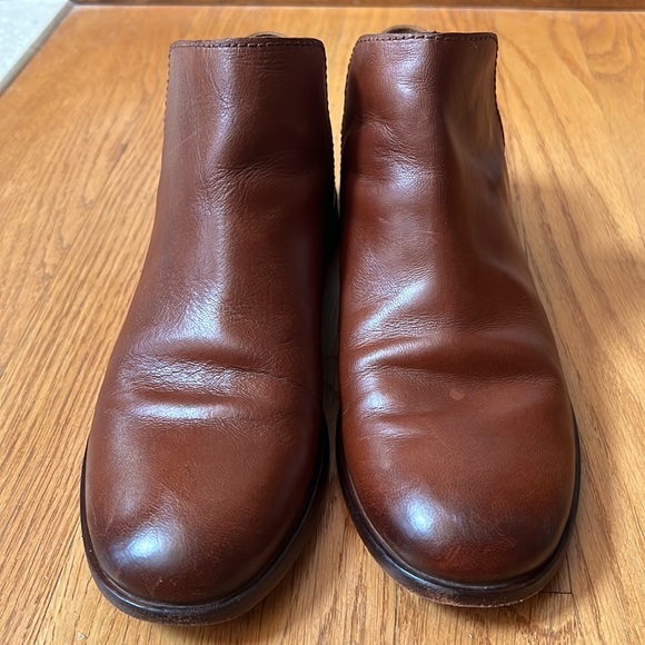 Frye Elyssa Shootie Boot Size 7 Cognac Leather Booties - Picture 4 of 11